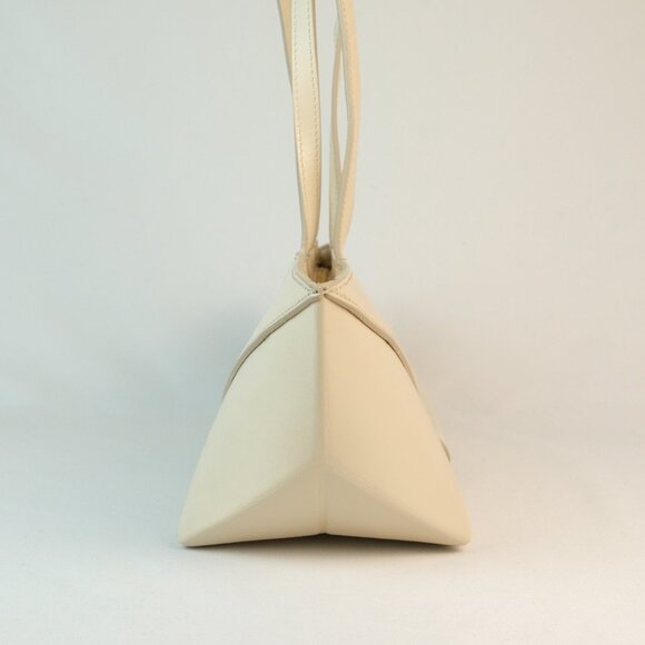 Loewe Puzzle Fold Cropped Tote Shoulder Bag, Ivory - Picture 3 of 16